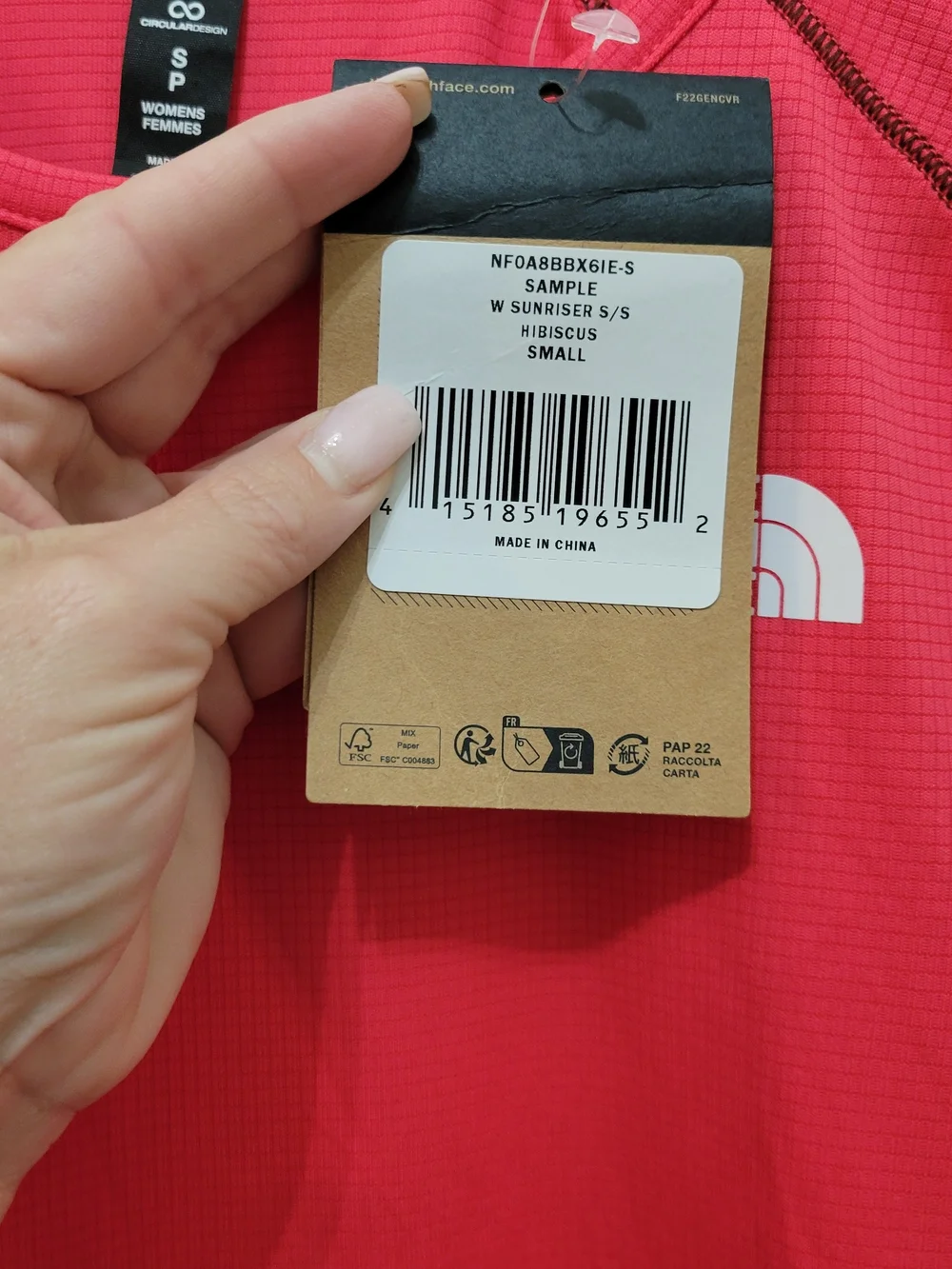 The North Face Women’s Short Sleeve Active Tee - Bright Pink - Picture 5 of 13
